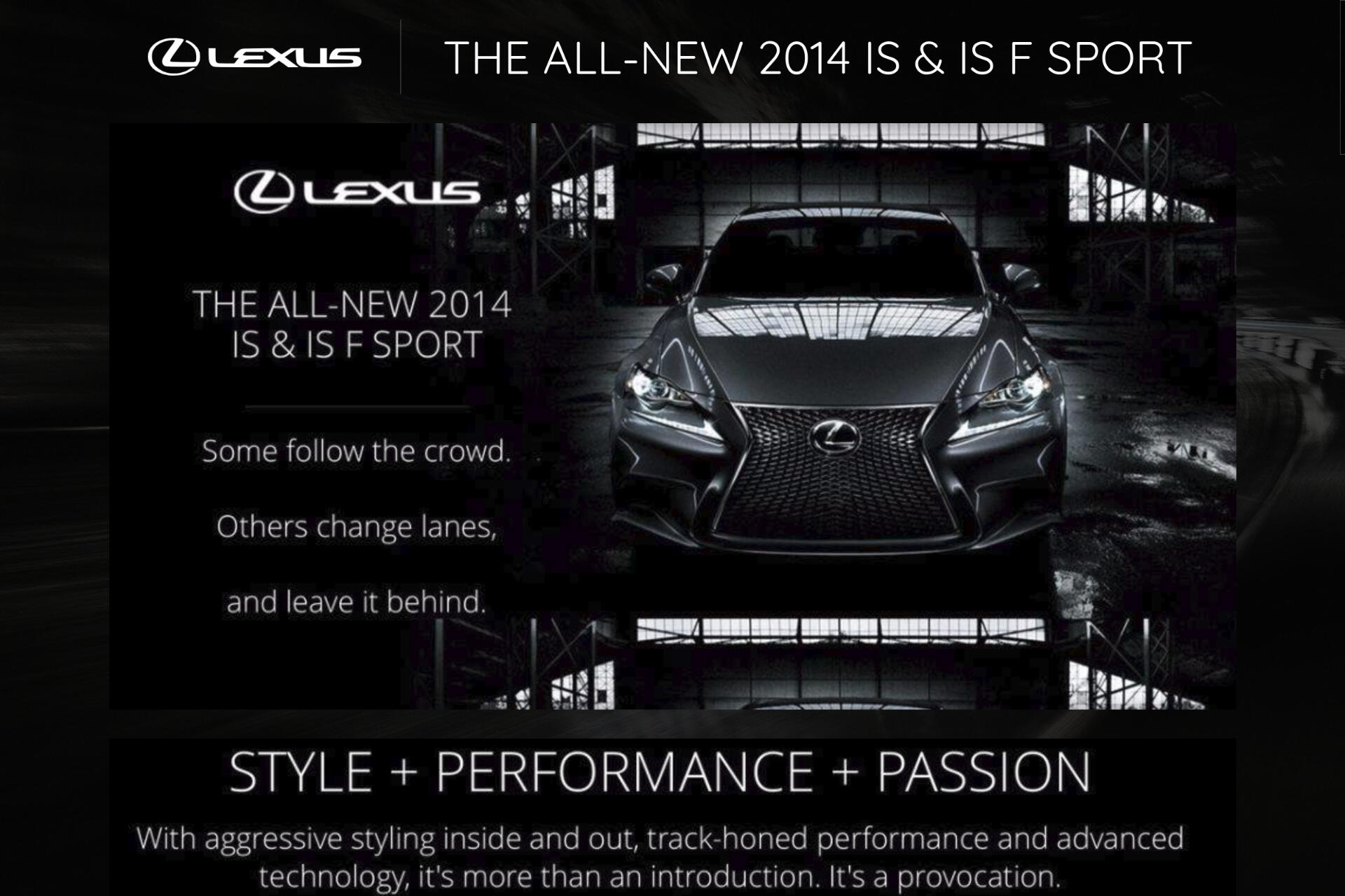Lexus IS - Automotive